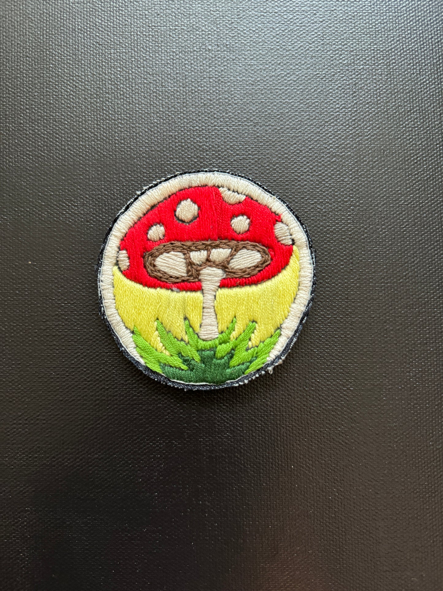 Shroom embroidery patch