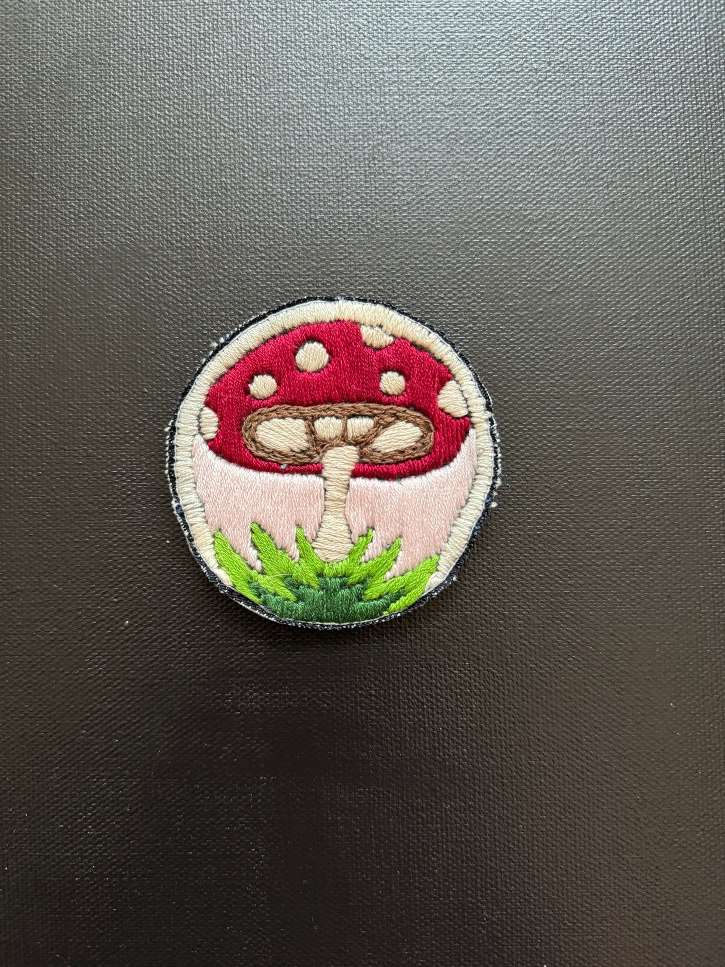 Shroom embroidery patch