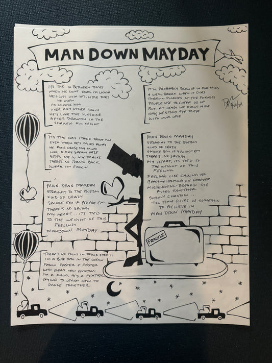Man down mayday lyric sheet 2