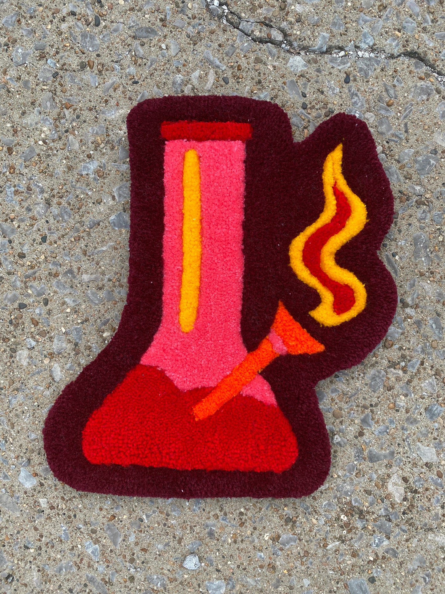 Red BONG RUG