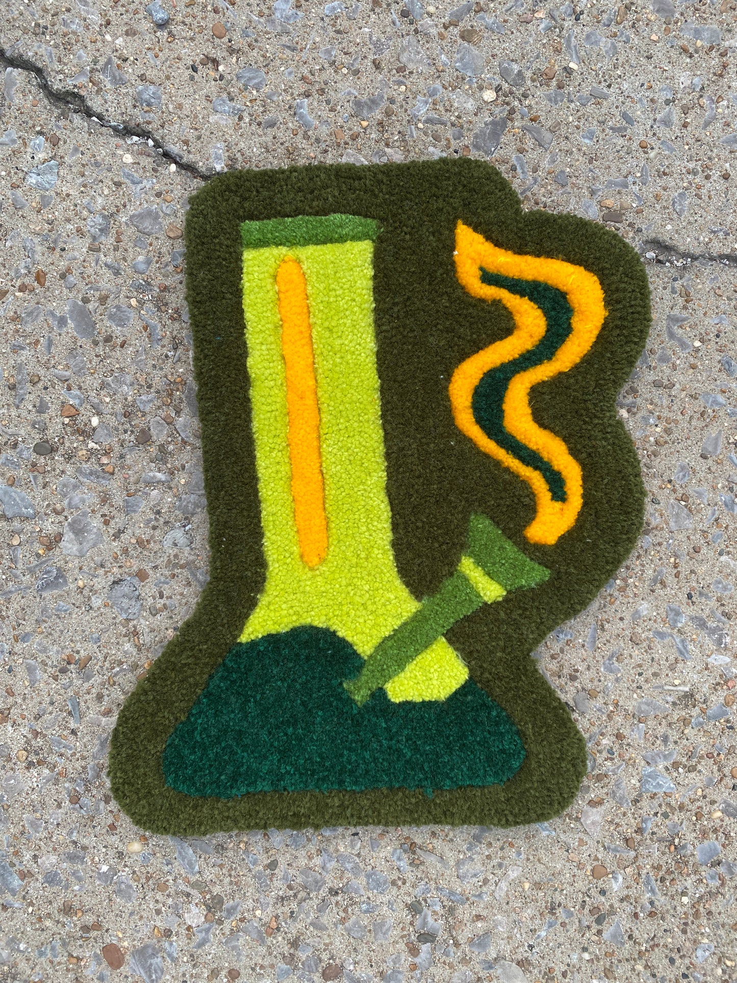Green BONG RUG