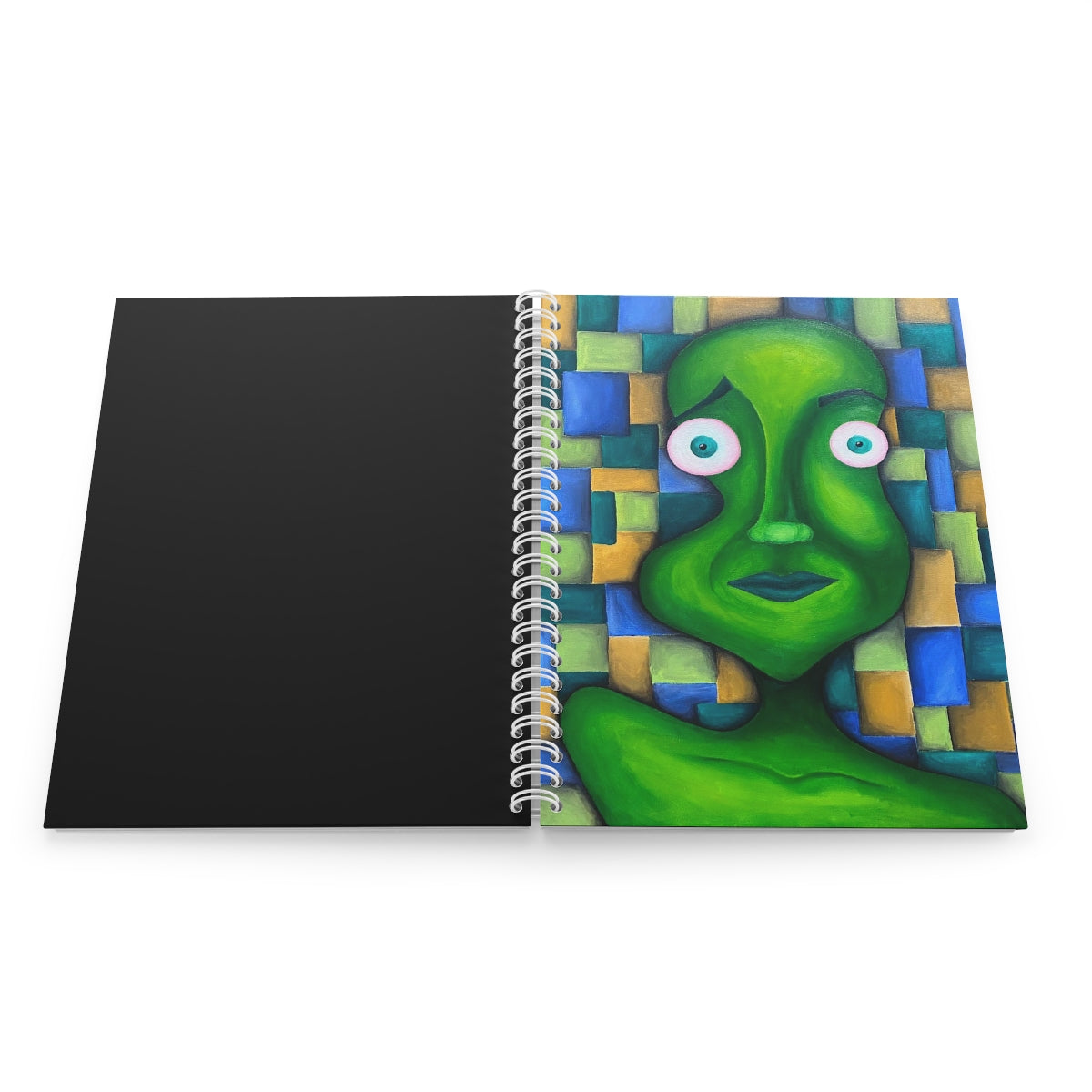 green worry wart Spiral Notebook