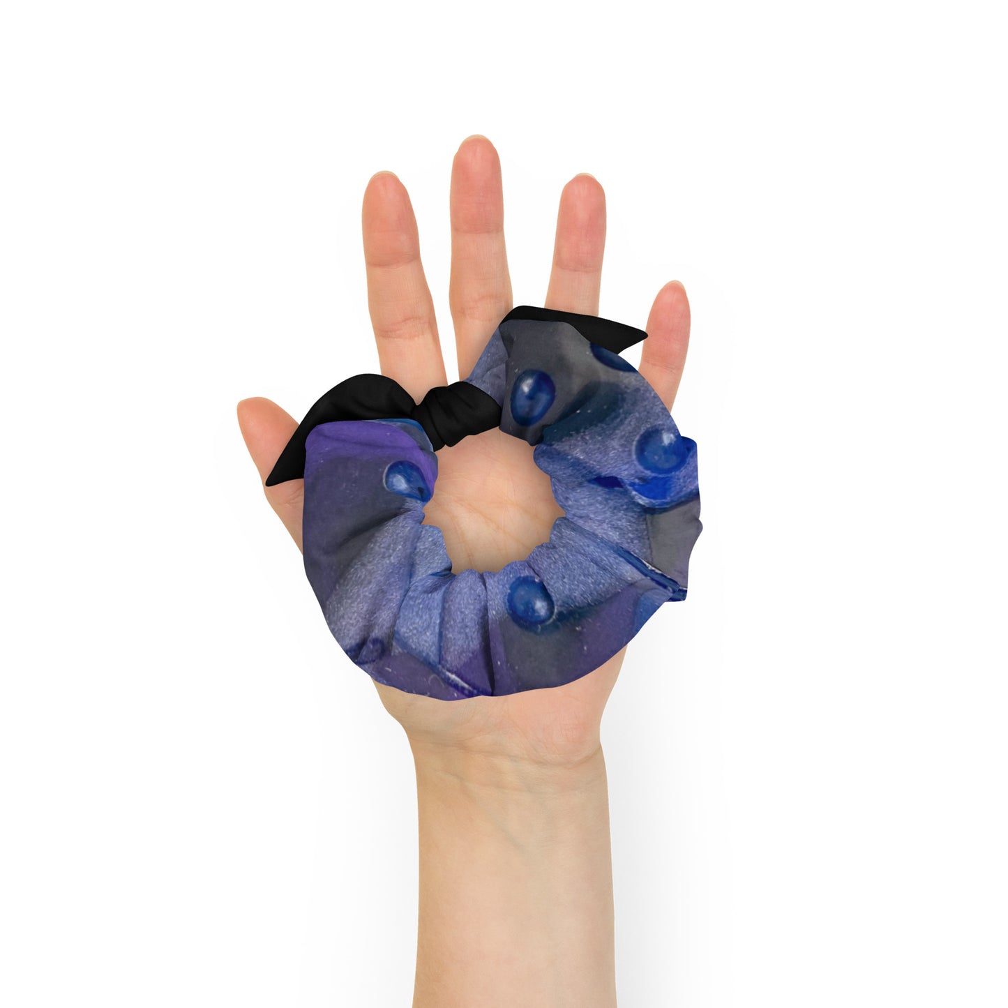 purple domino scrunchie