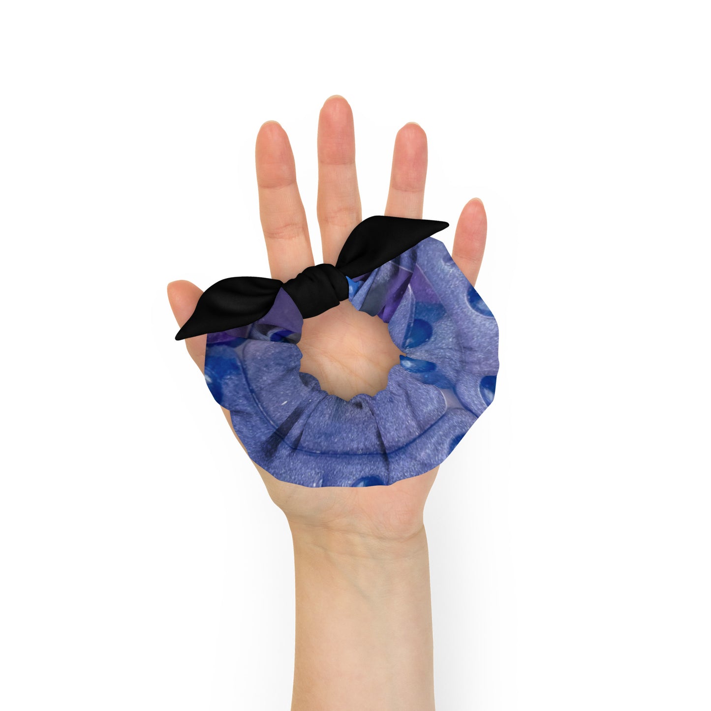 purple domino scrunchie