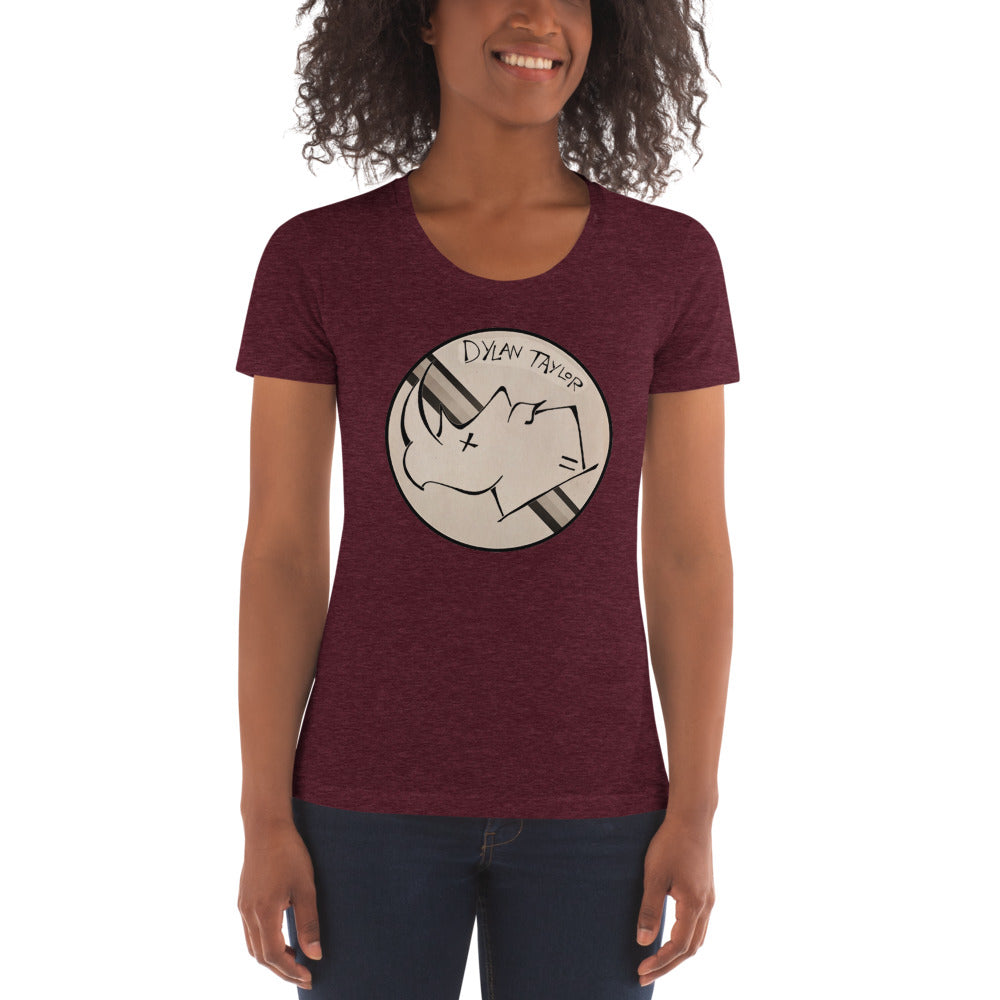 Dylan Taylor White Rhino Crew Neck T-shirt