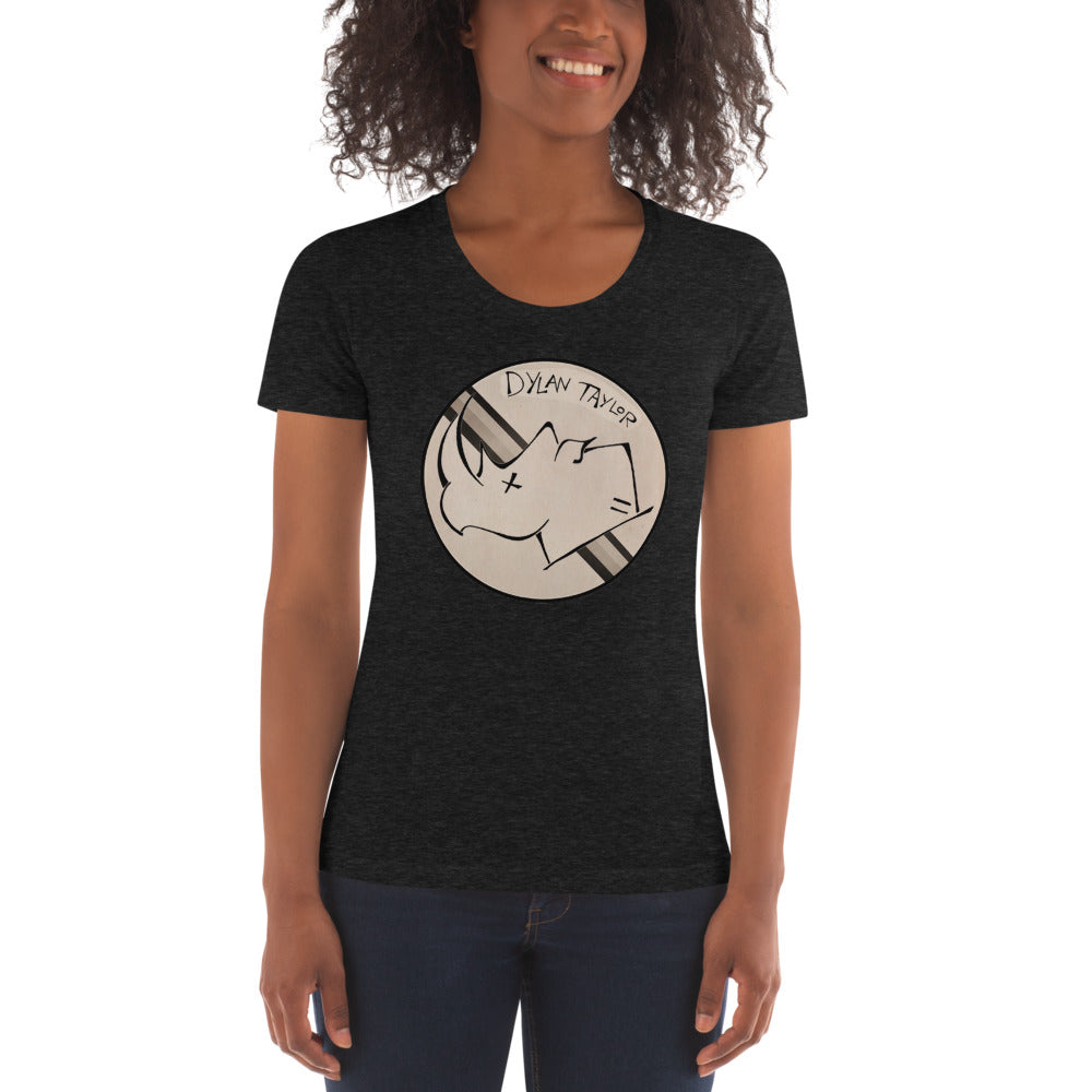 Dylan Taylor White Rhino Crew Neck T-shirt