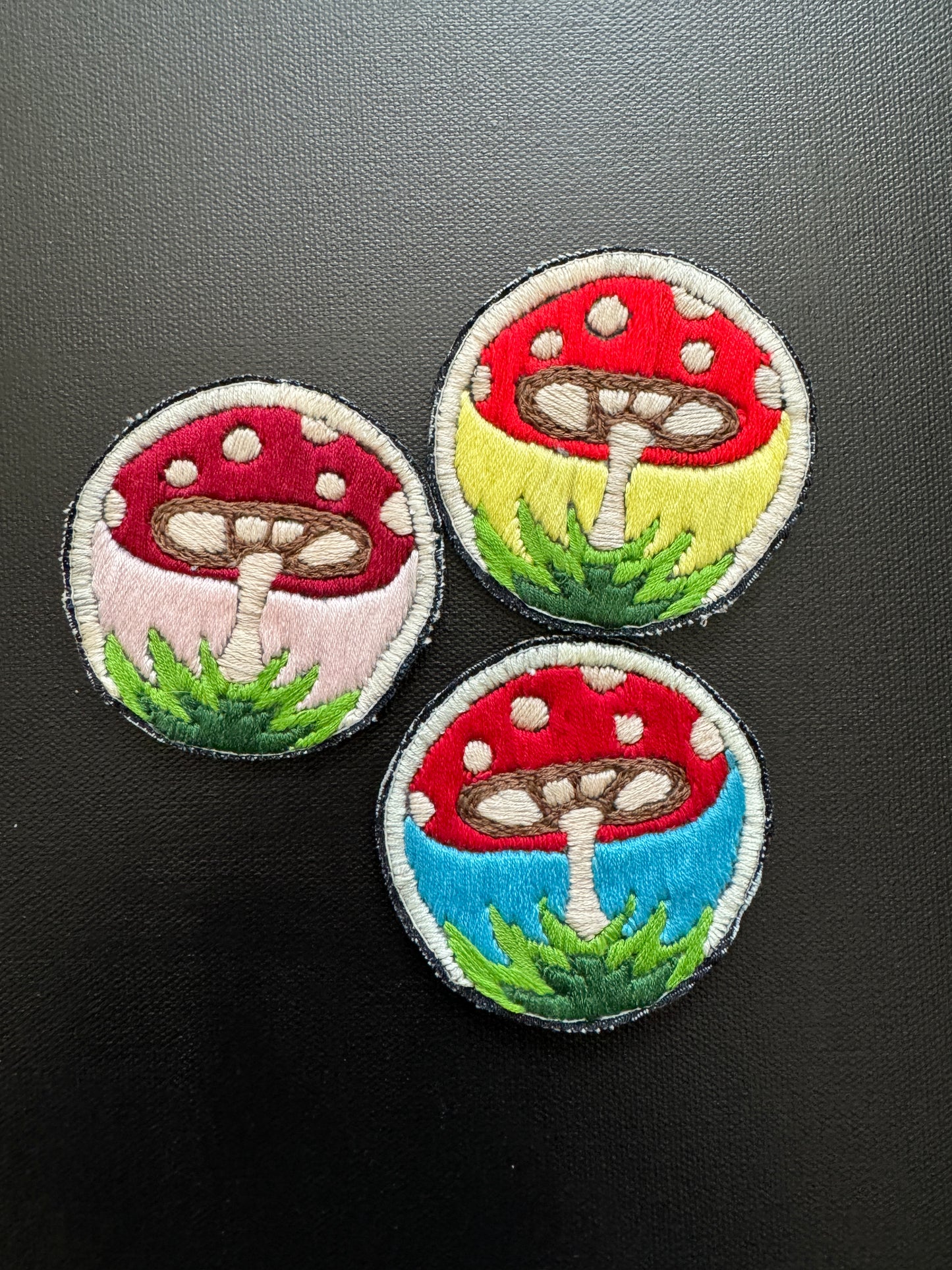 Shroom embroidery patch