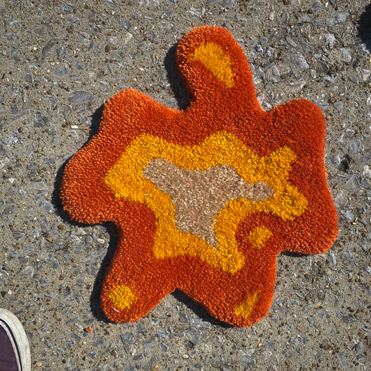 ORANGE BONG RUG #2