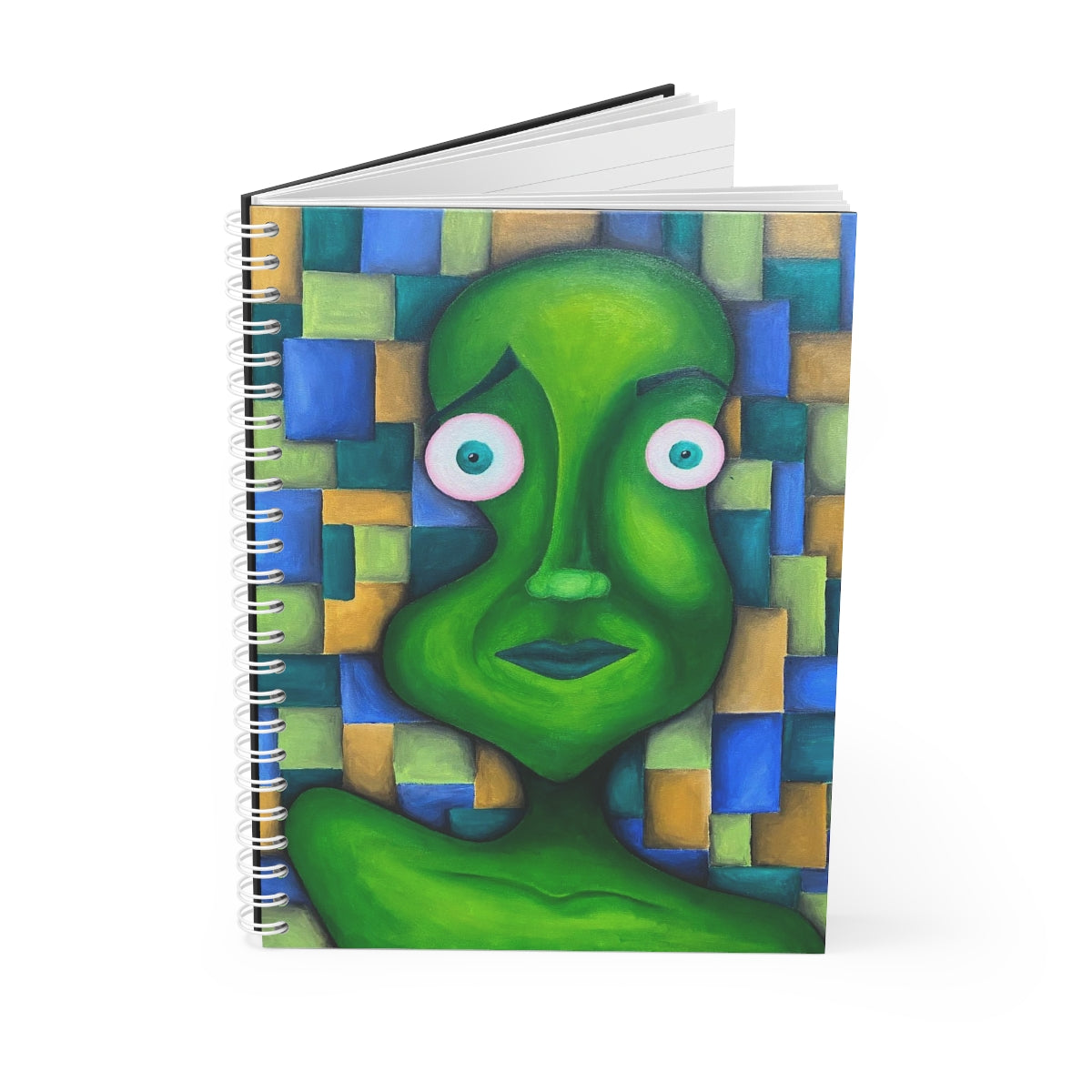 green worry wart Spiral Notebook