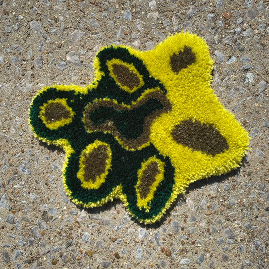 GREEN SPLAT MAT BONG RUG