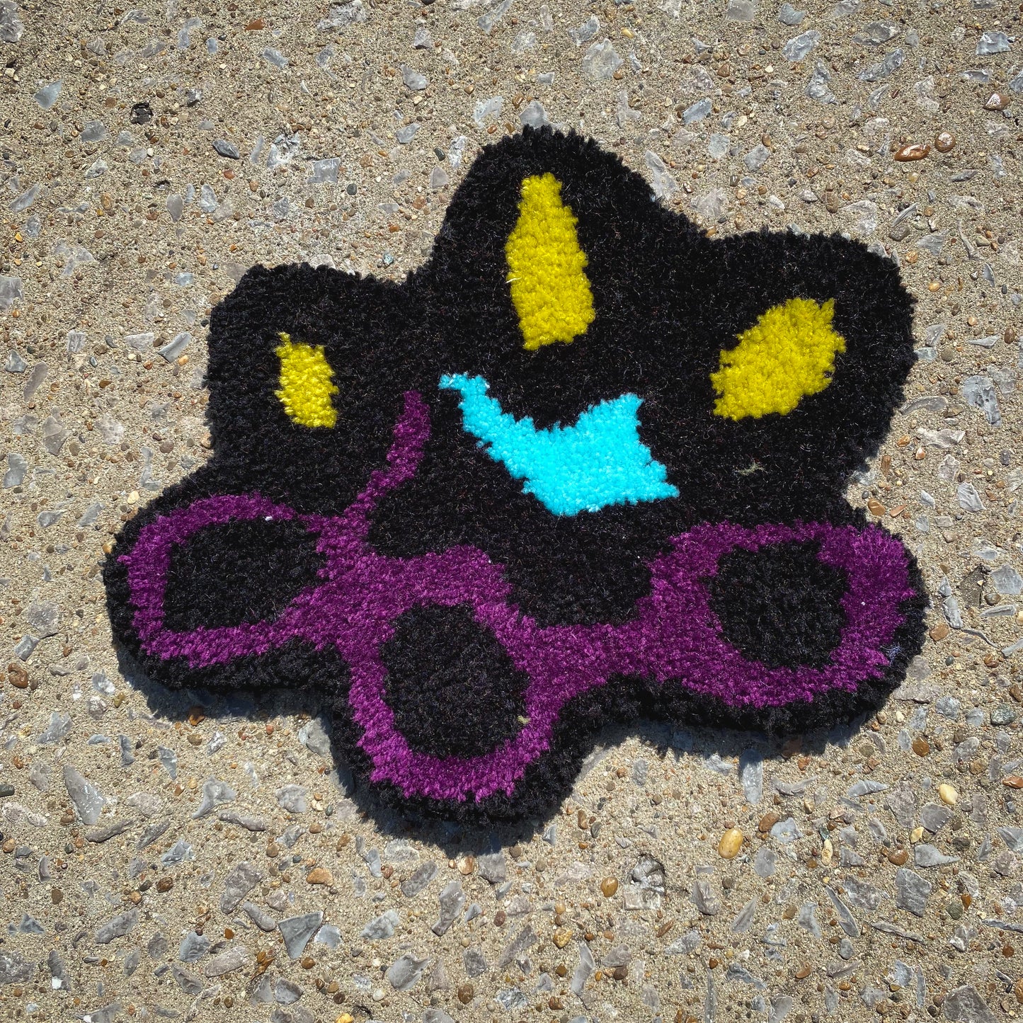 BLACK & NEON BONG RUG