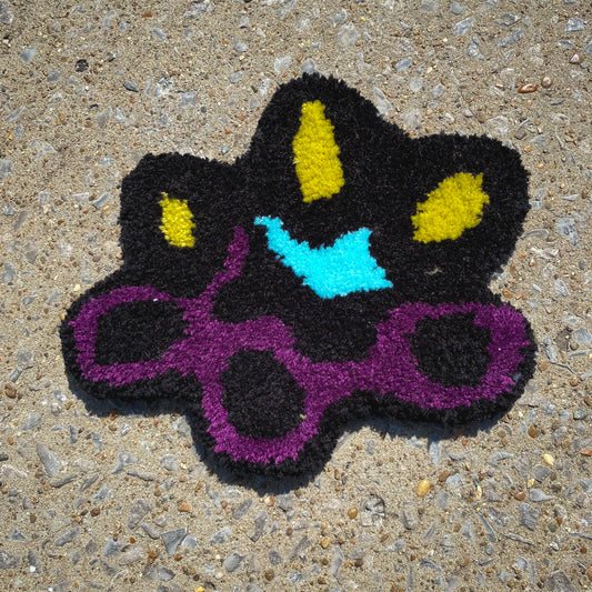 BLACK & NEON BONG RUG