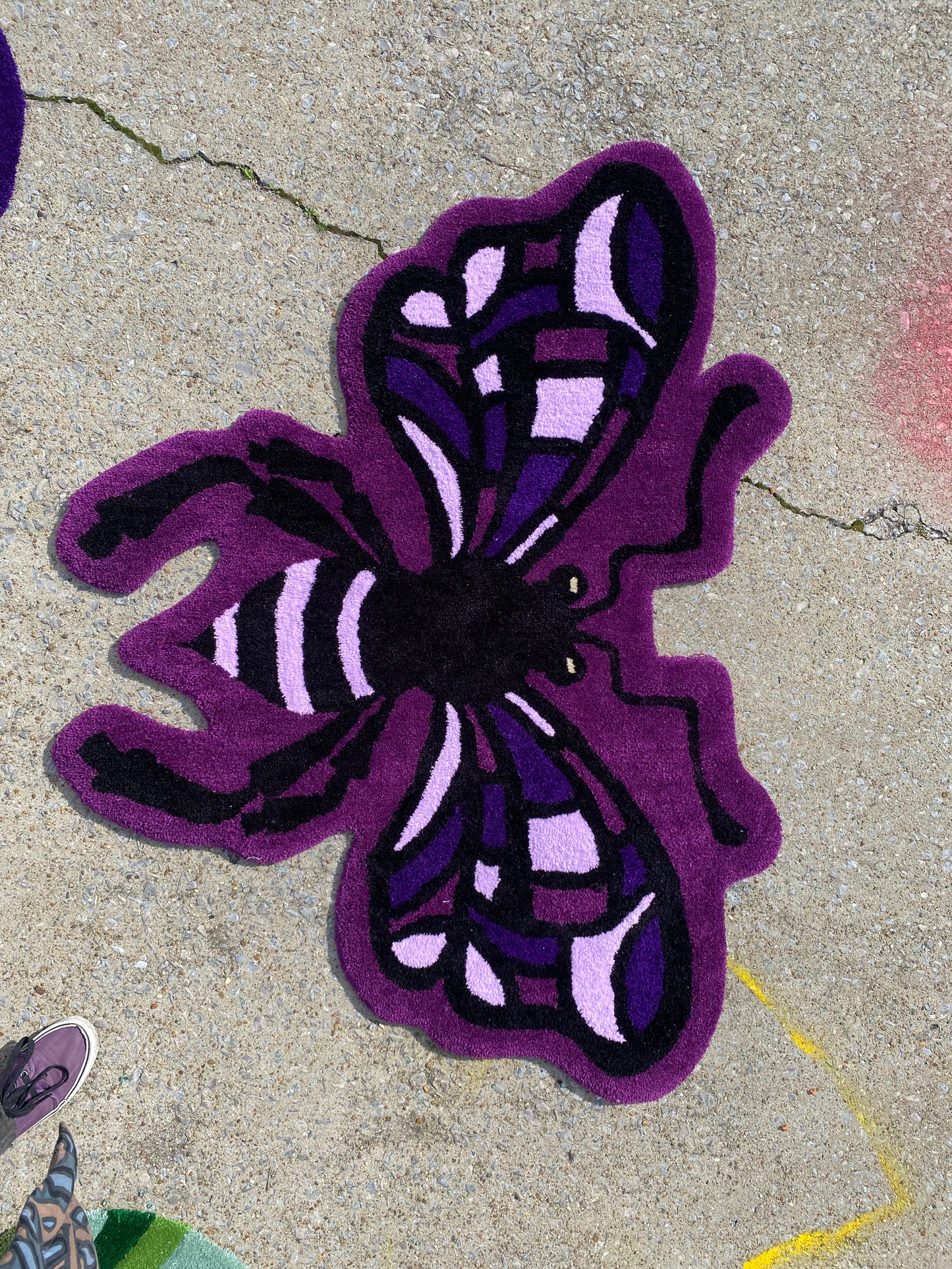 Purple Butter bee rug!